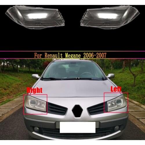 Headlight Lens For Renault Megane 2006 2007 Headlamp Cover Car Replacement Auto Shell