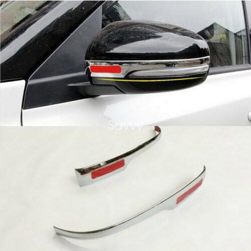 Fit For Suzuki Vitara Escudo 2015 2016 2017 Body Side Mirror Moulding Cover Trim 2pcs
