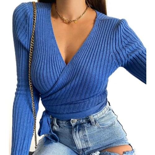 Sanwood Wrap Blouses
