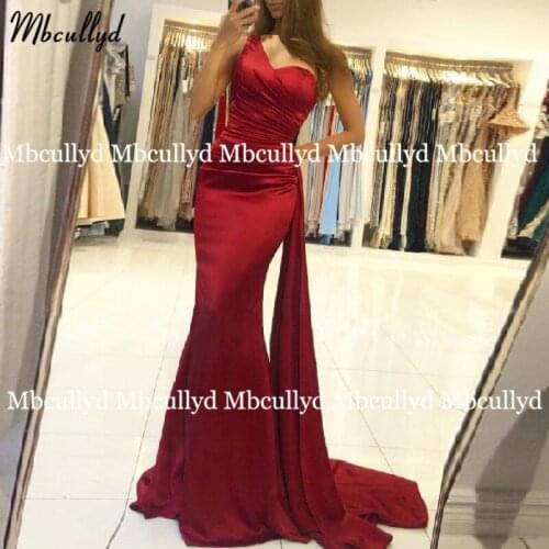 Modest Red Mermaid Evening Dress With Train Sexy Royal Blue Evening Gowns Formal Dresses Gala Graduation Special Occasion