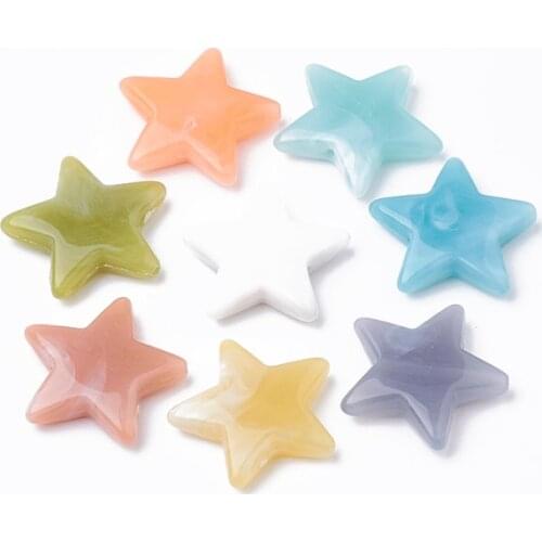 Mixed Color Imitation Clouds Acrylic Beads Imitation Jelly Style for Jewelry Making DIY