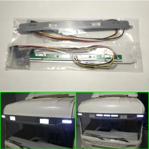 Led Sunshade Lamp Visor Light for 1/14 Tamiya RC Truck Car SCANIA R730 R470 R620 VOLVO ACTROS 3363 AROCS 3348 56323 MAN TGX Diy