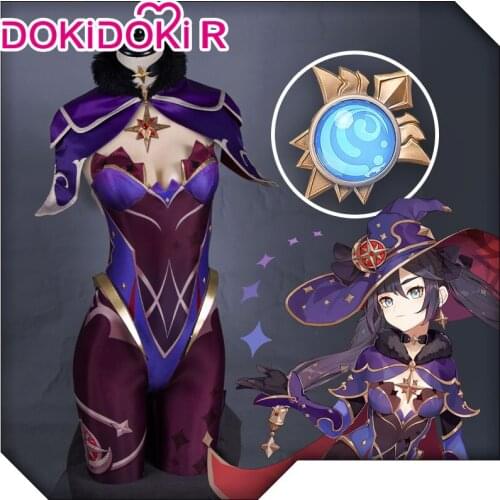 DokiDoki-R Game Genshin Impact Cosplay Mona Costume Mona Cosplay Genshin Impact Costume