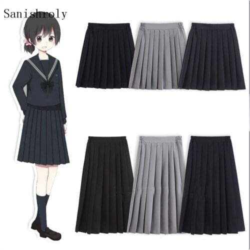 Japanese JK Pleated Skirt 2021 Spring Summer Women Elastic High Waist Knee-Length Skirt Students Preppy Style Cute A-Line Skirts