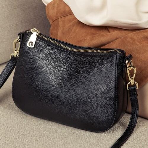 Fashion Genuine Leather Bag Women Crossbody Bags Small Ladies Shoulder Bag Female Luxury Handbag Women Bags Designer Party Purse