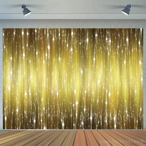 Golden Gradient Sand Glitter Christmas Photo Backgrounds Prom Photography Backdrops for Children Baby Family Party Photobooth