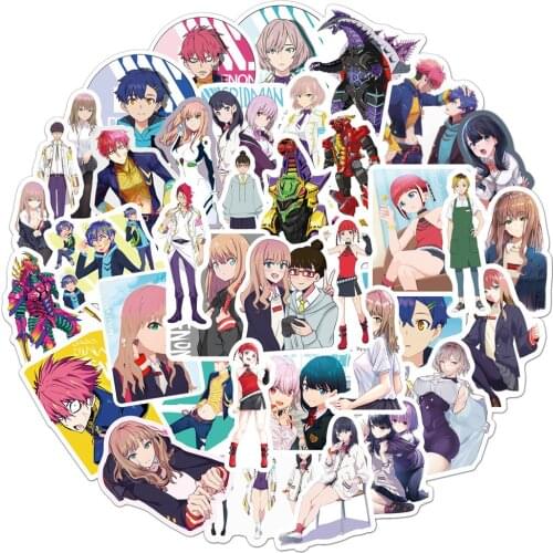 10/50PCS Cartoon DYNAZENON Anime Stickers Graffiti for Laptop Guitar Motorcycle Skateboard Luggage Waterproof Decal Kids Toys