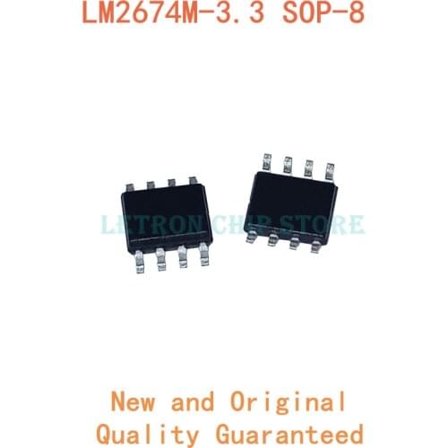 10PCS LM2674M-3.3 SOP8 2674M3.3 SOP-8 LM2674M3.3 SOP 2674 3.3V SOIC8 SOIC-8 SMD new and original IC