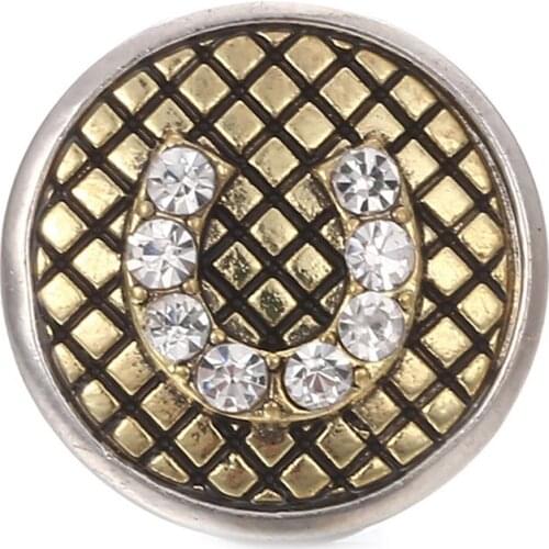 10PCS/lot Snap Jewelry Buttons Birthstone Rhinestone 18mm Snap Buttons Fit 18mm Snap Bracelets Women Alloy button jewelry