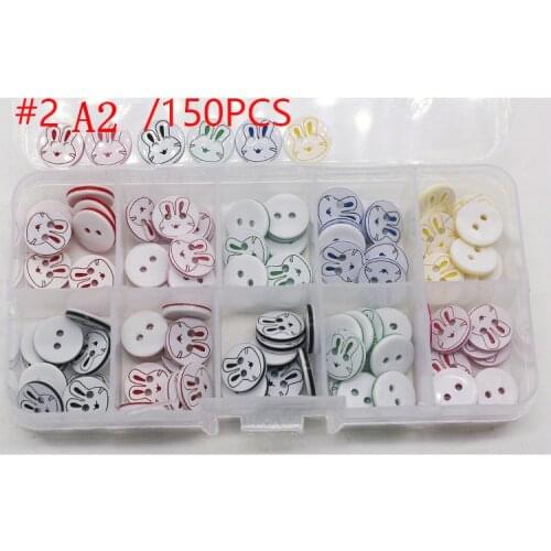 150pcs one Box DIY baby hand-made clothes buttons, Colorful mixed-up Baby Button shirt buttons Clothing Sewing Accessories
