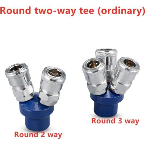 2/3/4/5Way Quick Connector gas channel distributor Air Compressor Manifold Multi Hose Coupler Fitting Pneumatic Tools