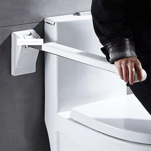 8925 Bathroom Carbon Steel Pipe Safety Barrier Free Grab Bar Antiskid Folding Toilet Handrail For Elderly Pregnant Disabled