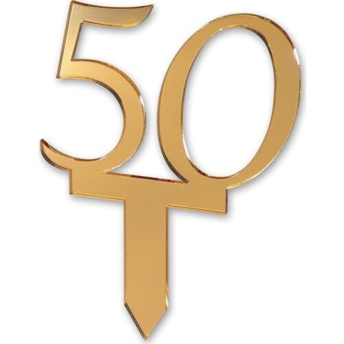 Acrylic Mirror cake Topper ,Happy Birthday Round Shape Acrylic Cake Topper