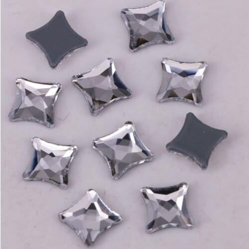 Free Shipping! Lead Free 6mm Crystal Clear Starlet Iron On Crystal Stones / Flat Back Hotfix Rhinestones