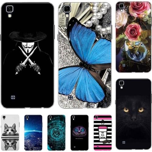 Phone Case For LG X Power K210 K220 K220ds 5.3" Relief Cartoon Case Animal Cat Cover Coque Funda Bag Back Shell