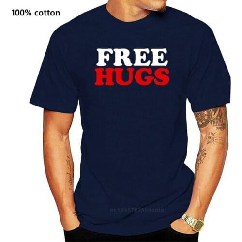 Free Hugs - Black T-Shirt Hug Not Drugs Edm Peace Love Plur All Sizes S-2XL O-Neck Oversize Style T Shirt Styles