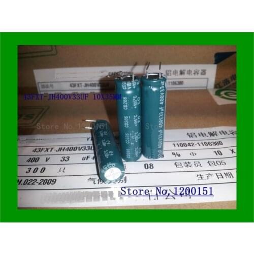 43FXT-JH400V33UF 10x35mm 400V33UF 10*35mm 33UF 400V 10*35 Electrolytic capacitor New original