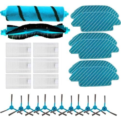 HOT!-HEPA Filter for Cecotec Conga 4090 5090 Robot Vacuum Cleaner Main Roller Brush Side Brushes Mops Cloth Rags Accessories