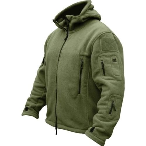 Fleece Warm Military Uniform Men Tactical Thermal Breathable Hooded Coat Male Outerwear Army Clothes Windproof Outdoor Training