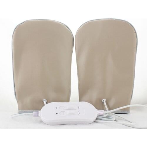 Far infrared hand massage device hand heated vibration massage spa heating hot gloves 220V