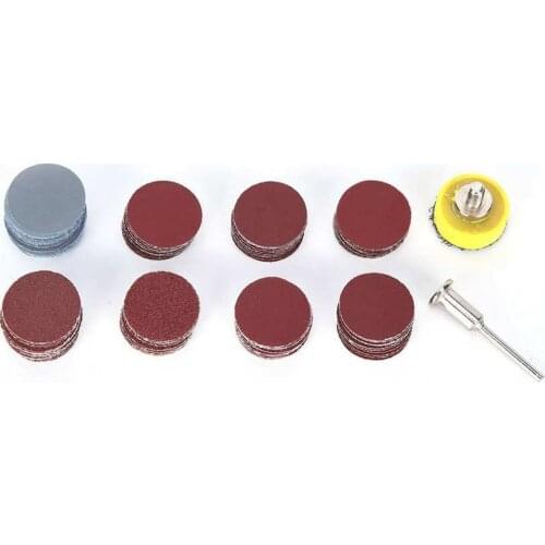 1 Inch Round Sandpaper Self-Adhesive Sanding Polish Discs Sheet Abrasive Paper for Wood Metal