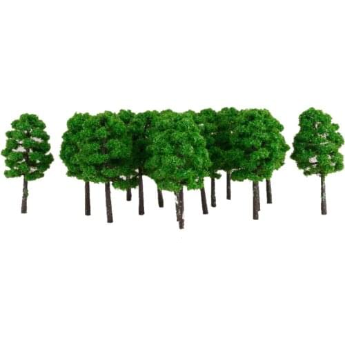 20PCS 7 cm Cypress Model Trees Layout Train Railroad Landscape Scenery 1:150 Architectural Model Layout Garden Scene Wargame
