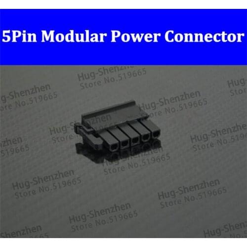 200pcs/lot 5Pin Modular Power Supply Connector for Be Quiet
