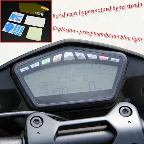 Moto Cluster Scratch Protection Film Instrument Dashboard Cover Guard TPU Blu-ray for ducati hypermotard hyperstrada