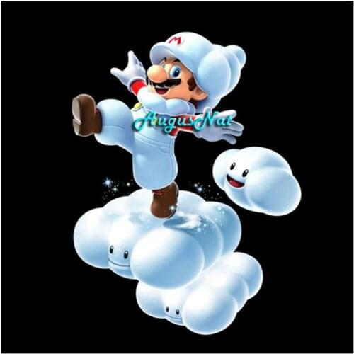 Cartoon diamond painting full square super mario wall art diamond drawing kit diamond dotz mosaic embroidery picture snow figure