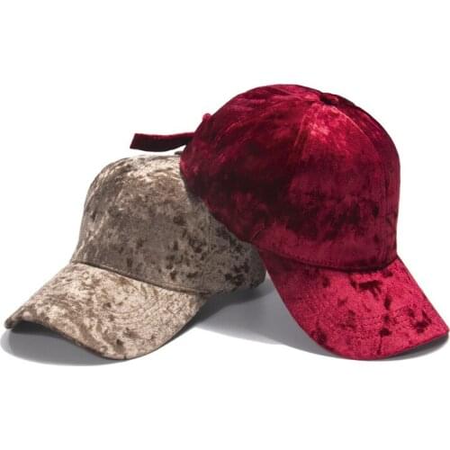 HanXi Winter Pleuche Velvet Baseball Cap for Women Men Crushed Plain Dad Hat Sports Cap Hip Hop Hats Unstructured Gorras Hombre