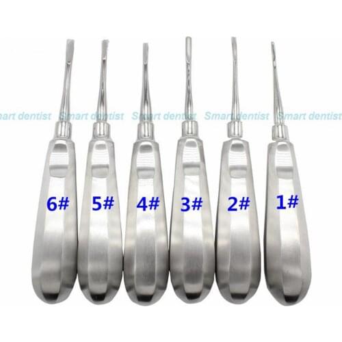 6 pcs dental elevator kit dental lab dentistry dentist dental detista equipment clareador curved ROOT ELEVATOR
