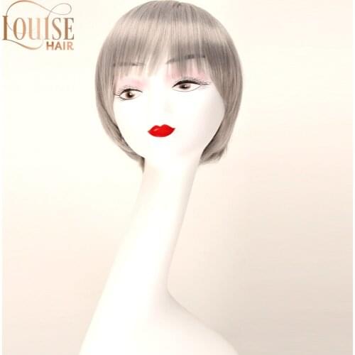 Louise Hair 28cm Short Gray Lolita Wig Synthetic Anime Cosplay Party Man Hair Heat Resistance Wig