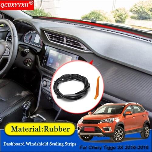 QCBXYYXH Car-styling Rubber Anti-Noise Soundproof Dustproof Car Dashboard Windshield Sealing Strips For Chery Tiggo 3X 2016-2018