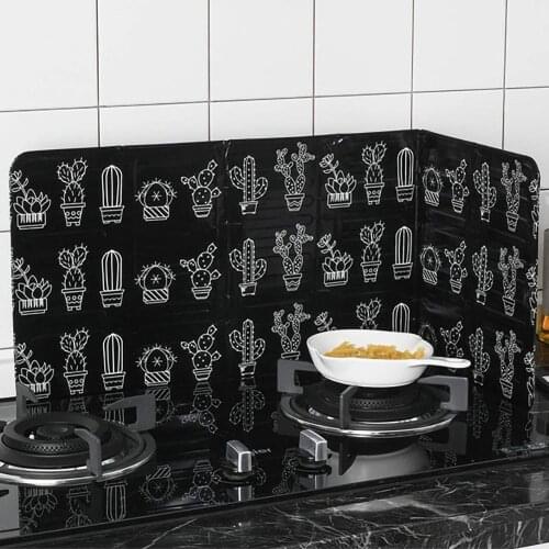 Aluminum Foldable Kitchen Gas Stove Baffle Plate Kitchen Frying Pan Oil Splash Protection Screen Kichen Accessories DROPSHIPPING