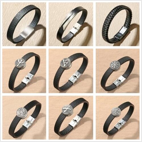 Slavic Symbol Men Bracelet Awe Compass Tree Of Life Celtic Bracelets Vintage Jewelry Boyfriend Women Gift