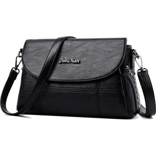 Women Soft Leather Shoulder Bags Female Crossbody Bags For Women Ladies Bags Designer Commuter bag