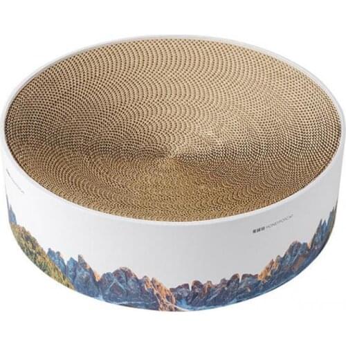 Cat scratch board claw sharpener wear-resistant large corrugated cat nest diameter 41cm cat toy cat supplies