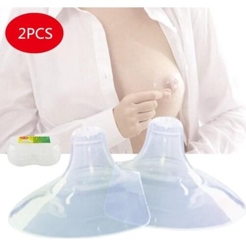 Thin Silicon Gel Nipple Shield baby pacifiers Nursing Bra Shell Silicone Maternity Baby Breast Milk Feeding 2PCS/LOT #30