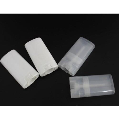 1000 PCS/lot 15g Lip Balm Tube,oval lipstick tube, 15g White and transparent Lipstick fashion Tubes Free Shipping SN2394