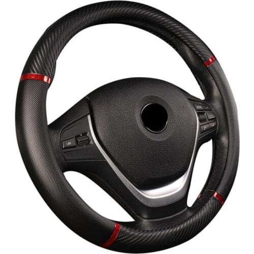 Universal Car Steering Wheel Cover Artificial Leather 5 Colors Comfortable Non-slip Automobile Steering-Wheel Car Styling