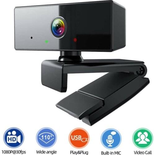 C80 Webcam, Full HD 1080P Web Camera with Mic for Video Calling, Study, Recording, Gaming