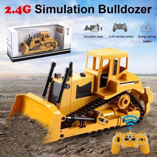 1:20 High simulated RC Bulldozer Dumper truck Tractor Caterpillar Crawler Electric Engineering Car 2.4G remote control bulldozer