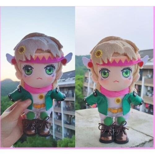 Anime JoJos Bizarre Adventure Caesar Anthonio Zeppeli Cosplay Plush Stuffed Change Dolls Toy 20cm Doll Plushie Clothes Gift