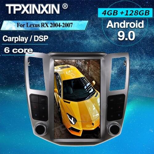 PX6 For Lexus RX 2004-2007 Gray color Android 9 Car GPS Navigation Stereo Headunit Multimedia Player Auto Radio Tape recorder