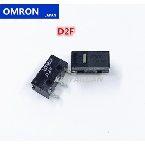 Free shipping 2Pcs JAPAN OMRON Mouse Micro Switch D2F Mouse Button suitable for steelseries rival 300 310 logitech G304 G305