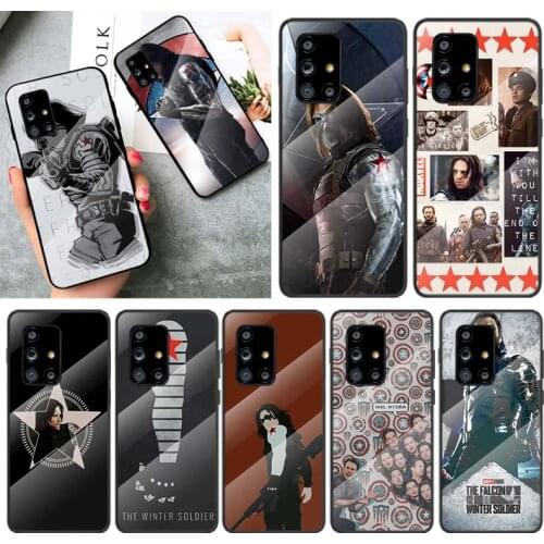 Marvel Winter Soldier White Wolf For Samsung Galaxy A91 A81 A72 A71 A52 A51 A41 A31 A21S A11 A01 Tempered Glass Cover