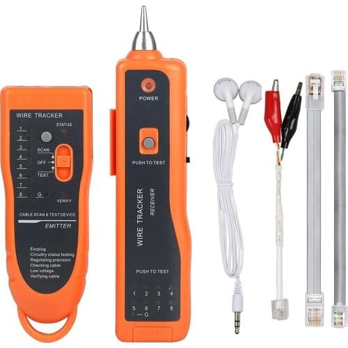 Wire Tracker RJ11 RJ45 Cat5 Cat6 Telephone Wire Tracker Tracer Toner Ethernet LAN Network Cable Tester Detector Line Finder