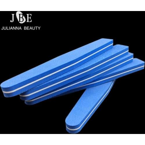 25pcs Double Side Diamond Fancy Nail File Buffer Washable Nail Art Polish Sandpaper Strip Bar Set Polishing File 100/180