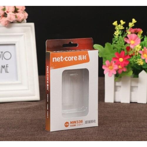 UV Protected CMYK printing Eco friendly packaging box Kraft paper drawer box with window ---DH10546