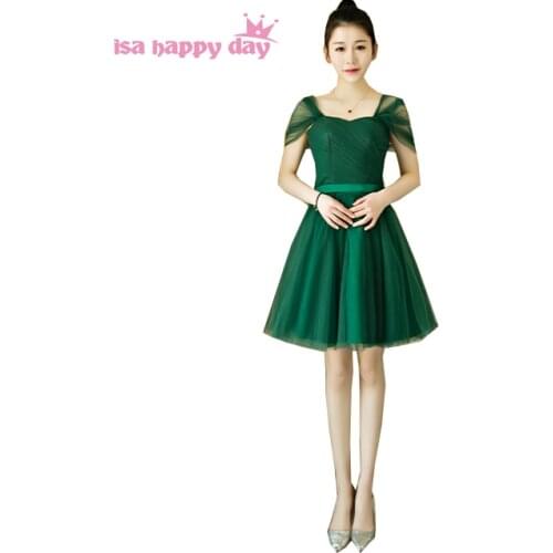 Elegant occasion teen tulle lace up ladies elegant prom dress sweetheart short womens ball gowns green formal dresses H4134